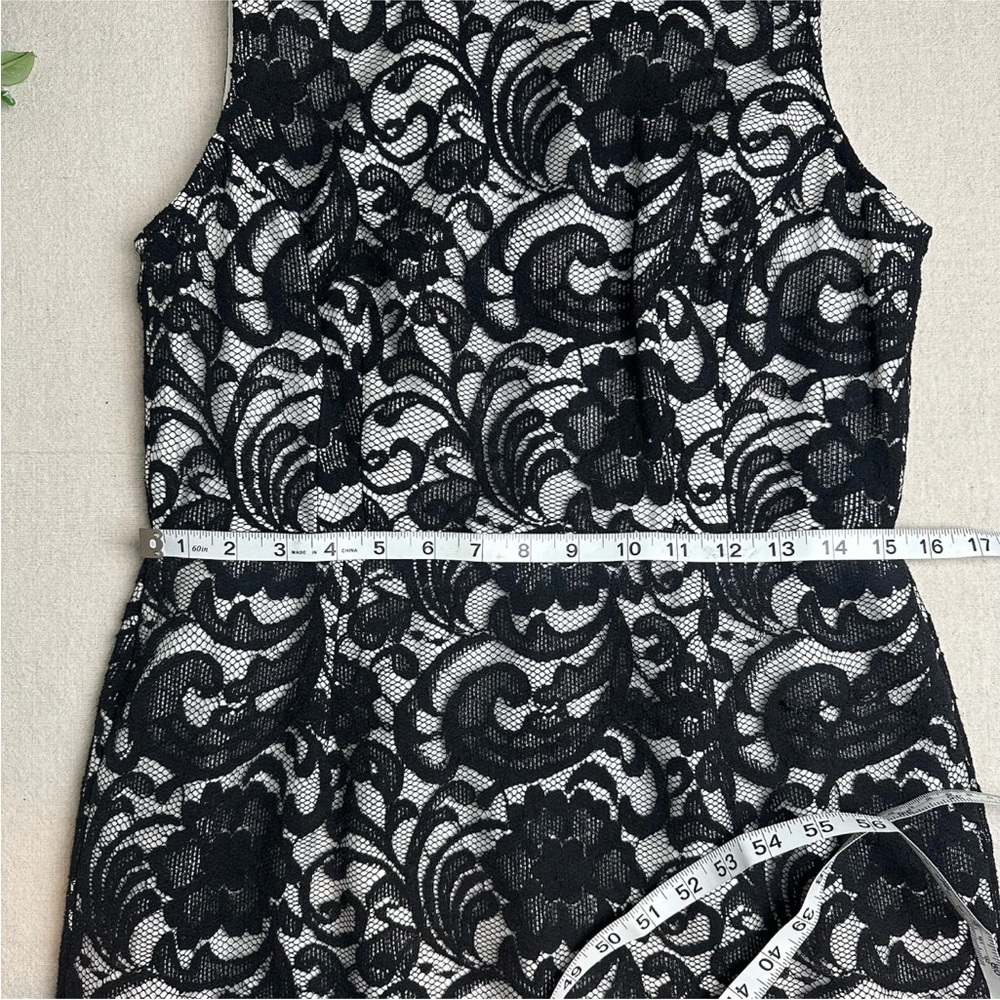 The Limited Lace Sheath Dress Black White Formal Wedding Event Size 10 NWT $108 - Picture 10 of 16